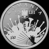 () Монета Румыния 2012 год 10  ""   Биметалл (Серебро - Ниобиум)  AU