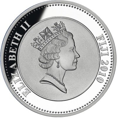 (№2010) Монета Фиджи 2010 год 1 Dollar (Яков I - английский перевод Библии)