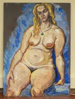 Картина В.М. Чуркин "Обнажённая натура. №10", 54х62 масло, оргалит, 2009 г. (см. фото)