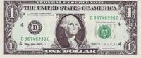 (1995) Банкнота США 1995 год 1 доллар "Джордж Вашингтон"   UNC