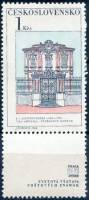 (1968-040) Марка + купон Чехословакия "Музей Дворжака"    Старая Прага III O