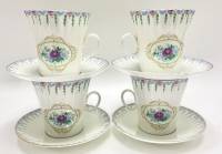 Кофейные пары костяной фарфор ЛФЗ 4шт 