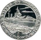 (1993) Монета Гибралтар 1993 год 1 крона   Медь-Никель  PROOF
