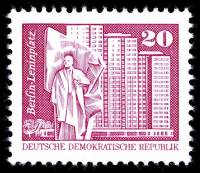 (1980-009) Марка Германия (ГДР) "Площадь Ленина, Берлин"    Достопримечательности ГДР III Θ
