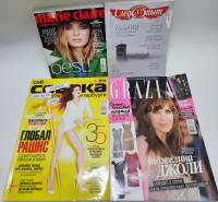 Набор журналов (4 шт) Собака Grazia 2010 2011 2012 Marie Claire Всемирный следопыт Москва Мягкая обл