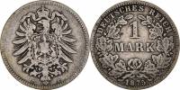 (1875C) Монета Германия (Империя) 1875 год 1 марка   Серебро Ag 900  VF