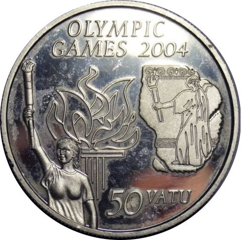 () Монета Вануату 2003 год 50 вату &quot;&quot;   PROOF