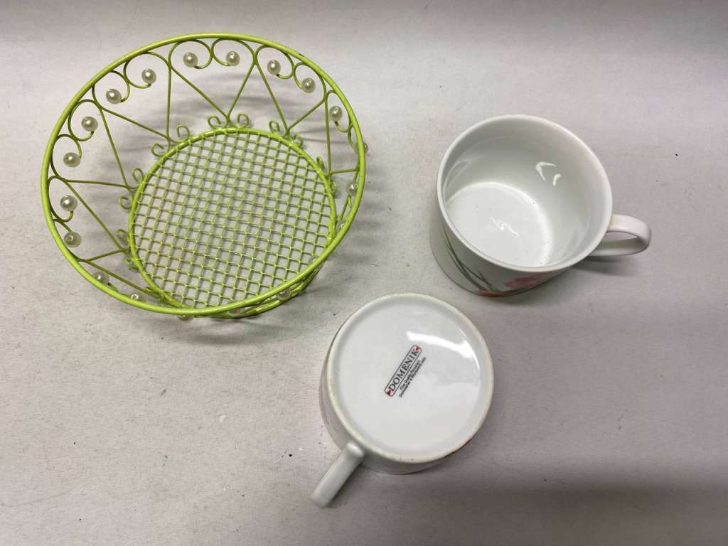 Чашка Domenik 2 шт  и сухарница