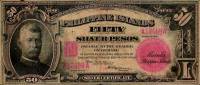 (,) Банкнота Филиппины 1916 год 50 песо    UNC