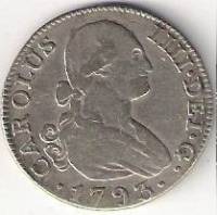 (№1788km430.1) Монета Испания 1788 год 2 Reales (Мадриде Короновали М - МФ,АФ,АИ,СГ)