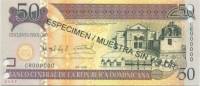 (№2008P-176s1) Банкнота Доминиканская Республика 2008 год "50 Pesos Oro"