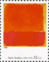 (№1998-3026) Марка США 1998 год "Американского Искусства Марка Ротко", Гашеная