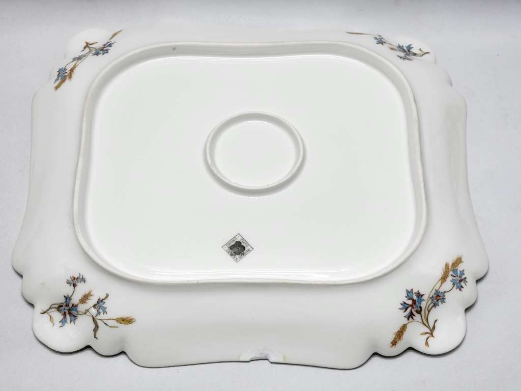 Блюдо Фарфор Frank Haviland Limoges Франция 1910-1914 годы 27,5 *31,5 см (есть скол)
