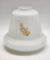 Плафон для люстры бра СССР матовое стекло рисунок цветы