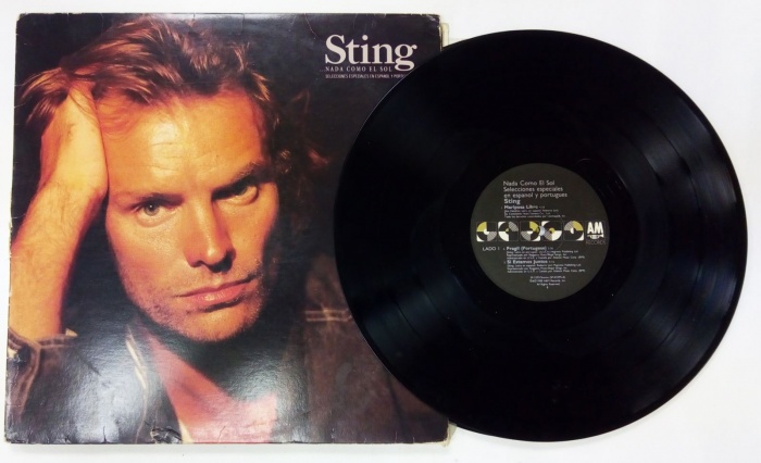 Пластинка виниловая , Sting ...Nada como el sol AM Records 300 мм. (сост. на фото)
