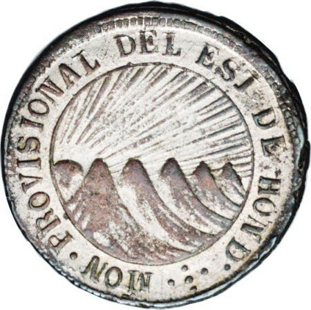 (№1845km18b) Монета Гондурас 1845 год 1 Real