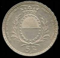 (№1934kms18) Монета Швейцария 1934 год 5 Francs (Фрибург - Фестиваль Стрельбы)