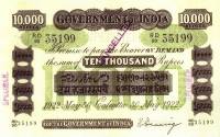 (№1922P-A20s.3) Банкнота Индия 1922 год "10,000 Rupees" (Подписи: Denning)