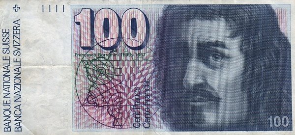 () Банкнота Швейцария 1992 год 100  &quot;&quot;   UNC