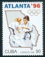 (№3847) Марка Куба 1995 год "Женская дзюдо", Негашеная