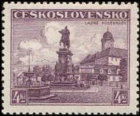 (1936-015) Марка Чехословакия "Подебрады"    Ланшафты III Θ