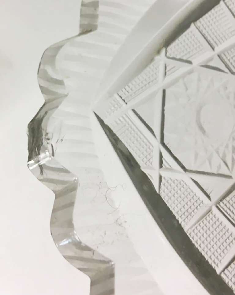 Салатник, фруктовница &quot;Хризантема&quot; хрусталь (сост. на фото)