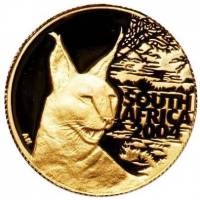 (№2004km418) Монета Южная Африка 2004 год 10 Rand (Натура - Каракал питьевой воды)
