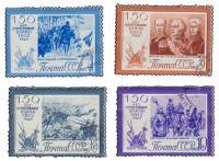 (1962-083-86) Серия марок (4 шт) СССР     Отечественная война 1812 года 150 лет III Θ