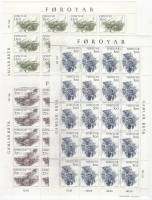 1986-год Листы 3 шт по 20 марок 4х5 Фарерские Острова Мосты  , III O