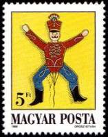 (1988-042) Марка Венгрия "Солдат"    Старинные игрушки II Θ