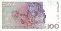 (,) Банкнота Швеция 1996 год 100 крон "Карл Линней"   UNC