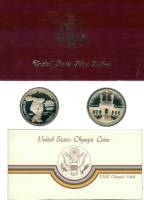 (1983-84, 2 м. по 1 д. proof) Набор США 1983-1984 год  Олимпиада в Лос-Анджелесе  PROOF