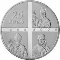 (№2008km1563) Монета Франция 2008 год 20 Euro (Лурдес)