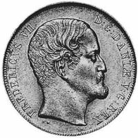 (№1851km750.2) Монета Дания 1851 год 2 D#039;or (ФФ)