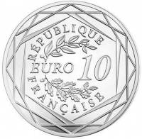 () Монета Франция 2016 год 10 евро ""   Биметалл (Серебро - Ниобиум)  AU