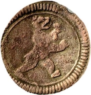 (№1737km17(appenzell)) Монета Швейцария 1737 год 1 Pfennig