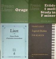 Нотный альбом Этюды для фортепиано Гроза, Юношеские, Трансцендентные, Фа минор  Ф. Лист Москва Мягка