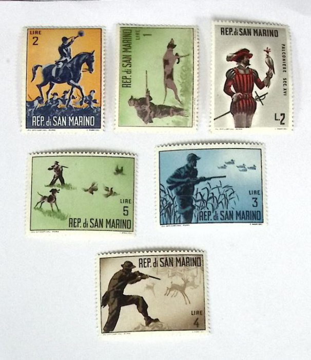 (--) Набор марок Сан-Марино &quot;6 шт.&quot;  Негашеные  , III O