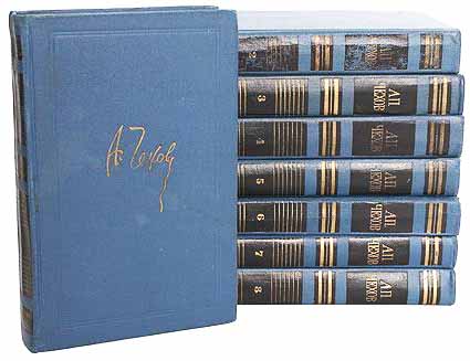 Книга &quot;Собрание сочинений (8 томов)&quot; 1969-1970 А. Чехов Москва Твёрдая обл. 3 600 с. Без илл.
