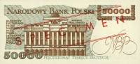 (1989) Банкнота Польша 1989 год 50 000 злотых "Станислав Сташиц"   UNC
