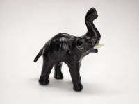 Статуэтка слон Индия натуральная кожа высота 15 см