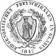 (№1847XS2) Монета Швейцария 1847 год 40 Batzen (Федеральный бесплатно стрелять в Гларусе)