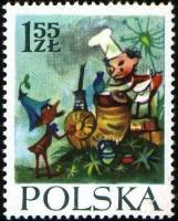 (1962-079) Марка Польша "Персонаж и повар" , III Θ