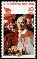(1981-025) Марка Германия (ГДР) "Эрнст Тельманн"    Съезд СЕПГ II Θ
