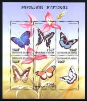 (№1999-2610) Лист марок Республика Гвинея 1999 год "Мини-Лист Бабочки Мино 261015", Гашеный