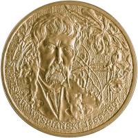 087 Монета Польша 2004 год 2 злотых Станислав Выспяньский  Латунь  UNC