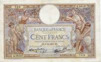 () Банкнота Франция 1937 год 100  ""   UNC