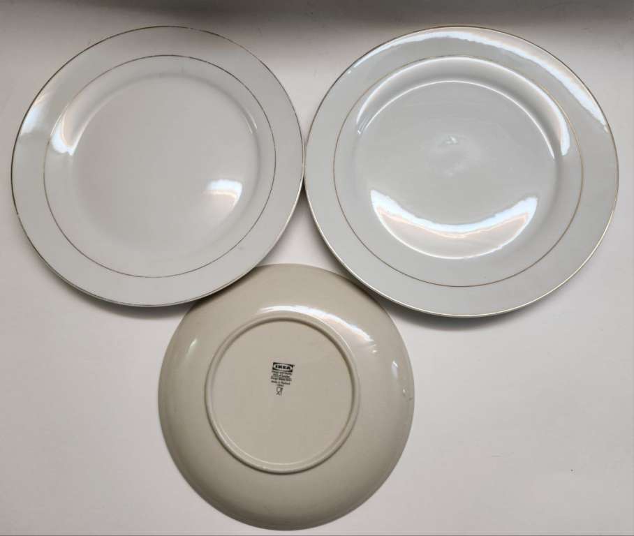 Тарелки столовые обеденные разные 9 штук