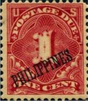 (№1899-1) Марка Филиппины 1899 год "США Ми 22 надпечаткой Филиппины", Гашеная