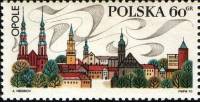 (1970-017) Марка Польша "Вид на город Ополе"   Туризм III Θ